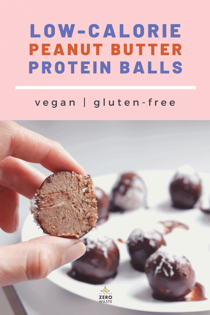 Peanut Butter Powder Balls (Vegan, High Protein) - Almost Zero Waste