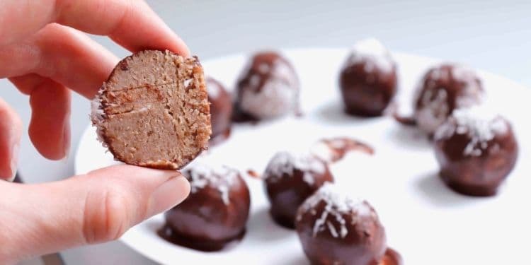 Peanut Flour Energy Balls Recipe