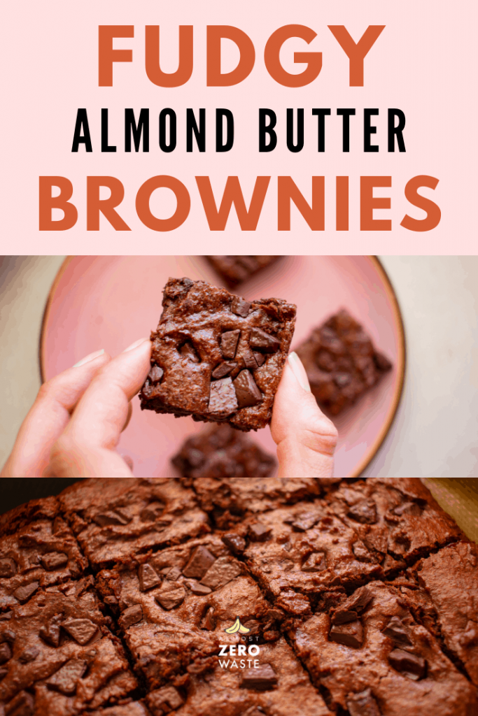 Fudgy Almond Butter Vegan Brownies 