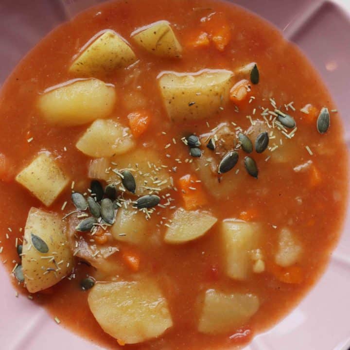Vegan Potato Stew (Grandma's Recipe) - Almost Zero Waste