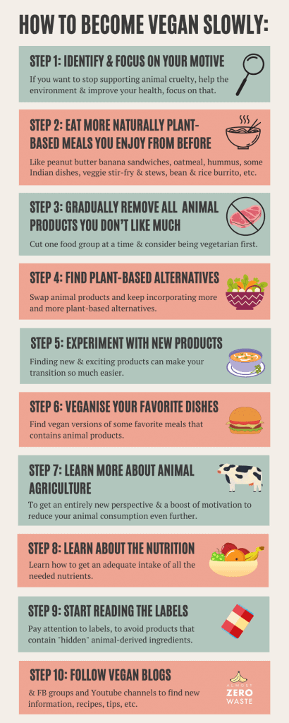 how to go vegan slowly