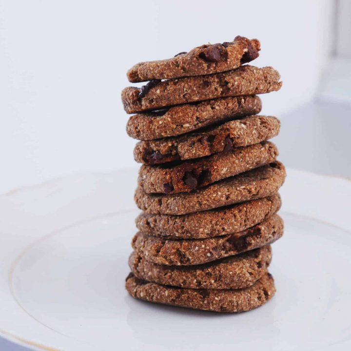 Banana Oatmeal Chocolate Chip Cookies (Vegan) - Almost Zero Waste