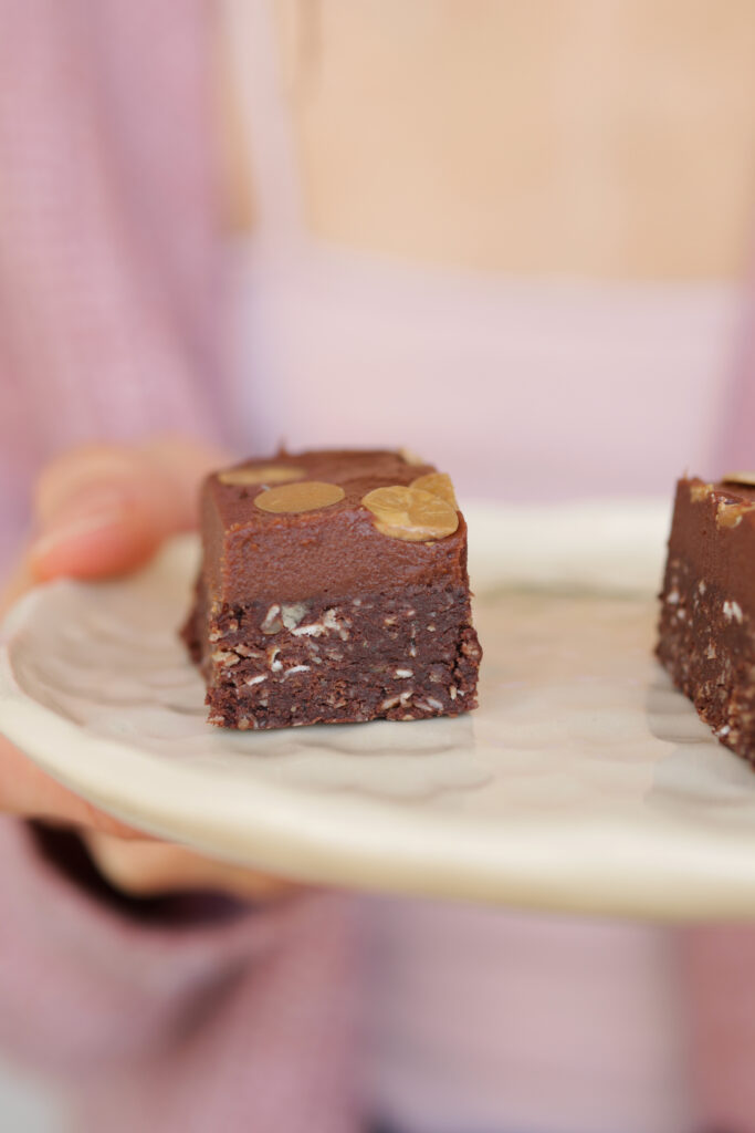 No-Bake Double Chocolate Walnuts Bars - Almost Zero Waste