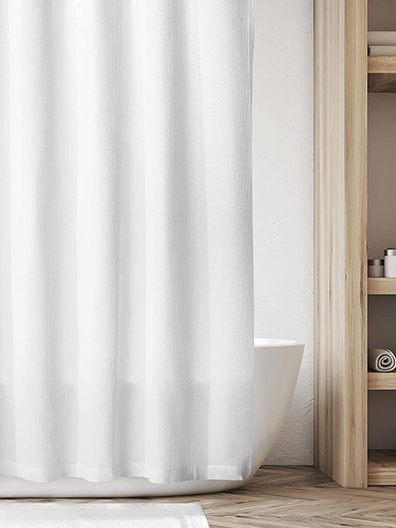 sustainable cotton shower curtain
