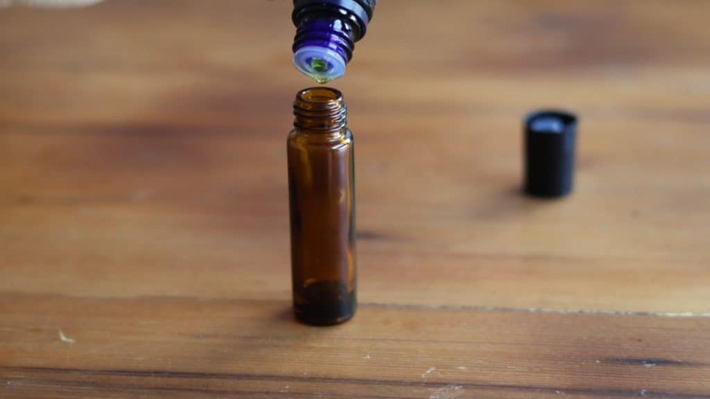 DIY oil perfume with essential oils