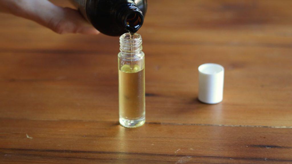 DIY oil perfume with essential oils