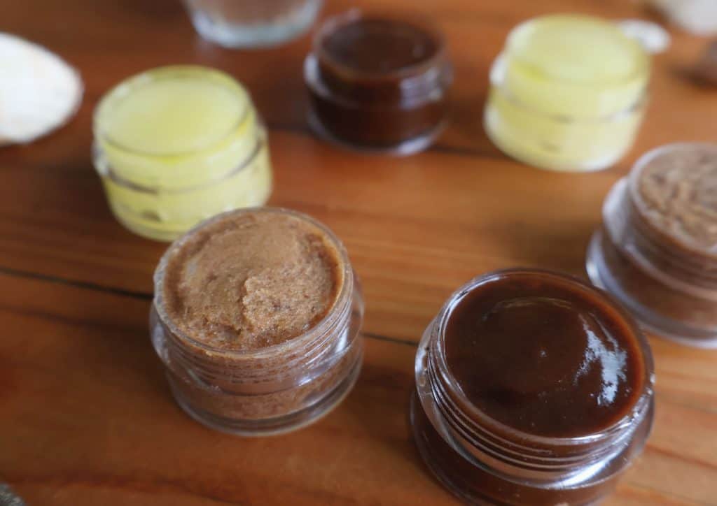 DIY lip scrubs